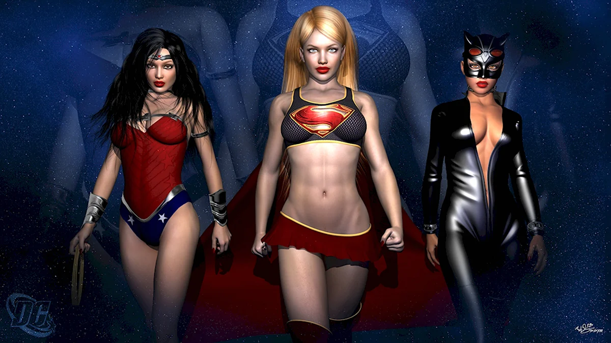 3д superheroine hypnoman