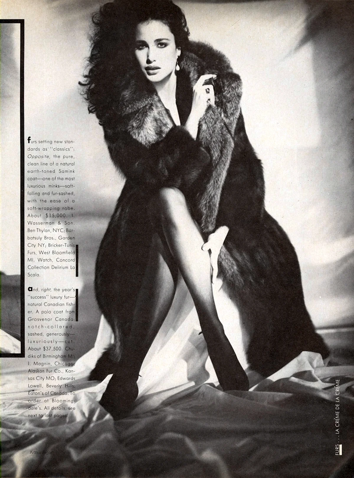 Andie MACDOWELL Vogue Magazine