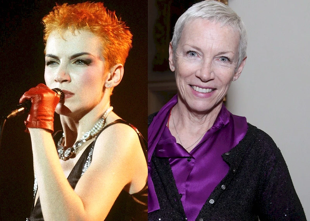 Annie Lennox в молодости с длинными волосами
