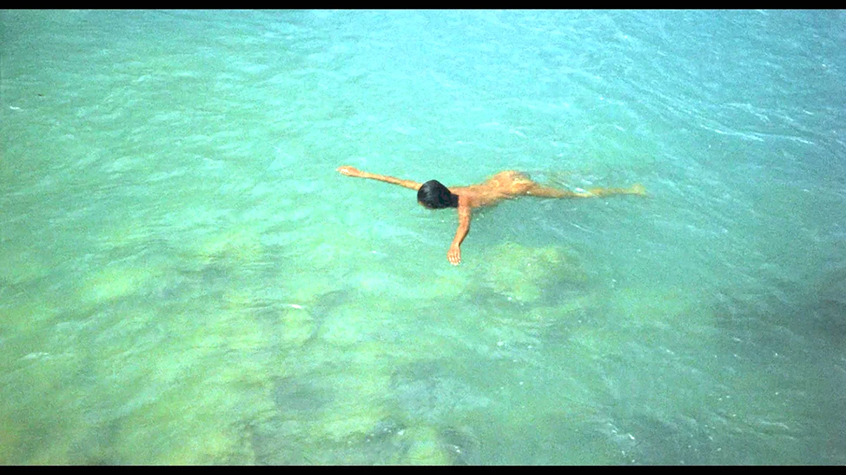 Davy Crockett film Scene skinny dipping