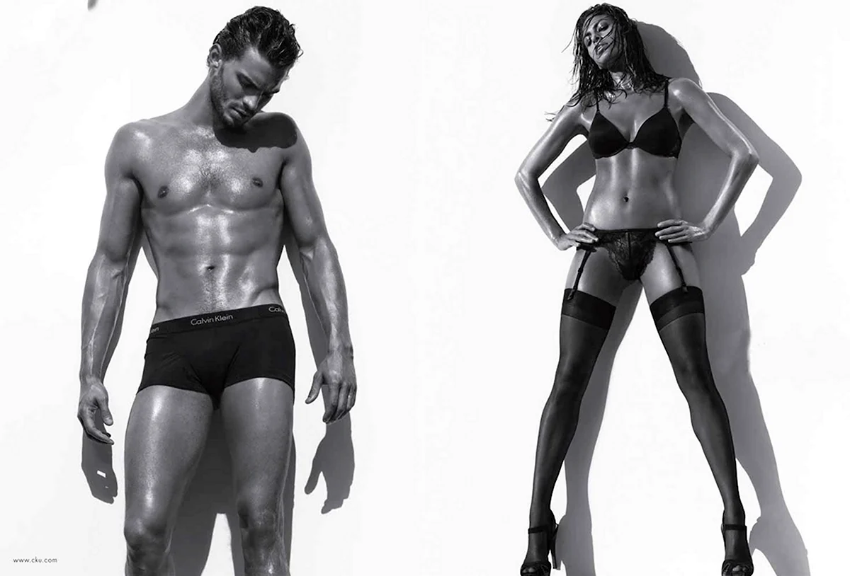 Джейми Дорнан модель Calvin Klein
