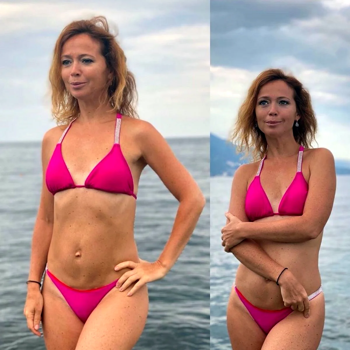 Елена Захарова в купальнике Захарова