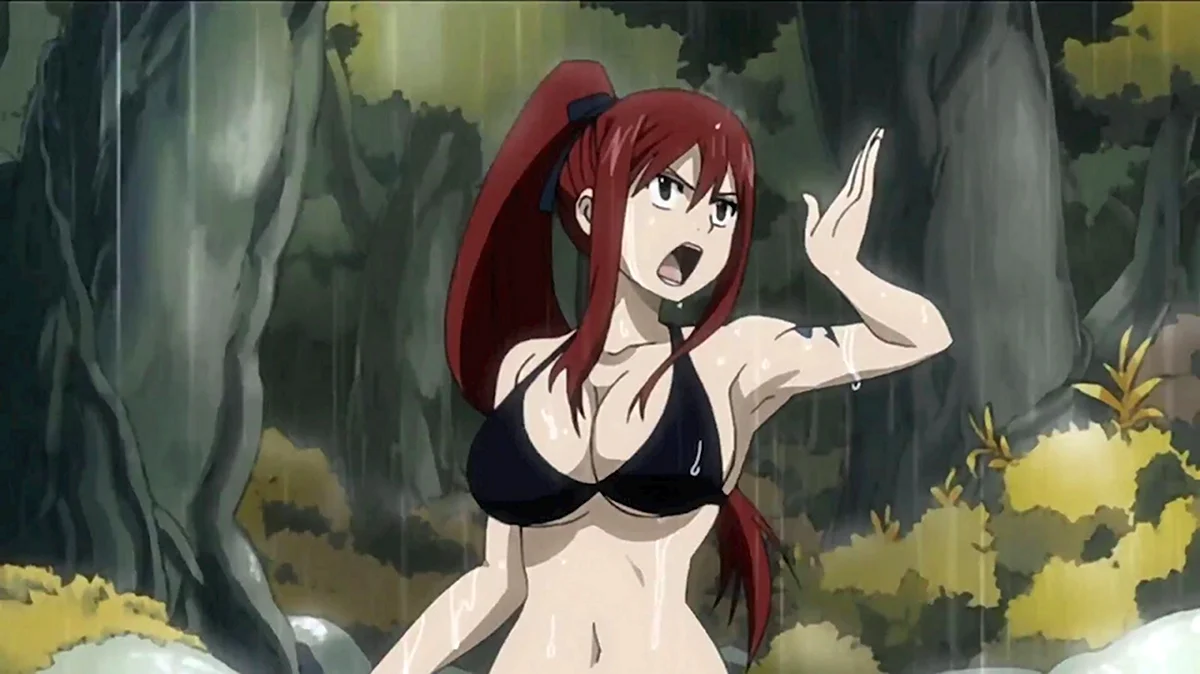 Erza Scarlet в купальнике