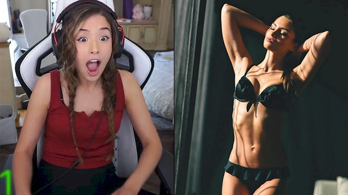 Иман Pokimane анис в купальнике