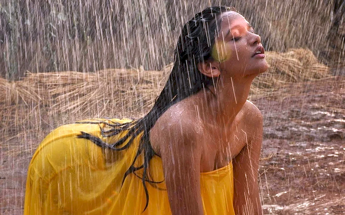 Indian Tamil girl Rain