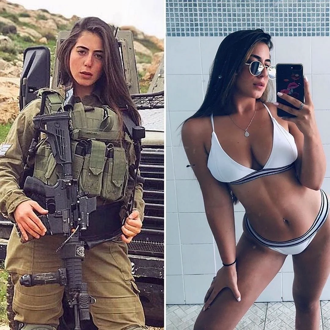 Израильские девушки военные в форме и без