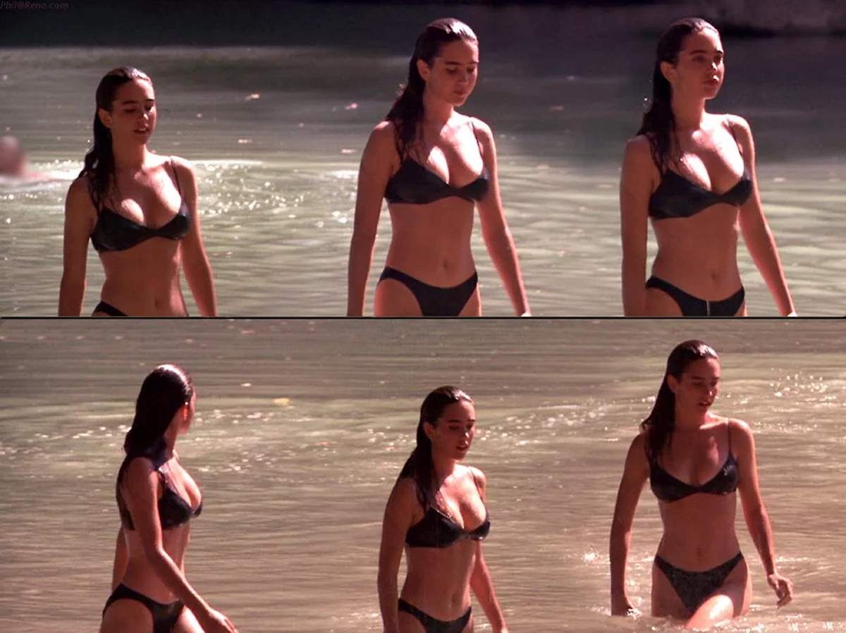 Jennifer Connelly в молодости в купальнике