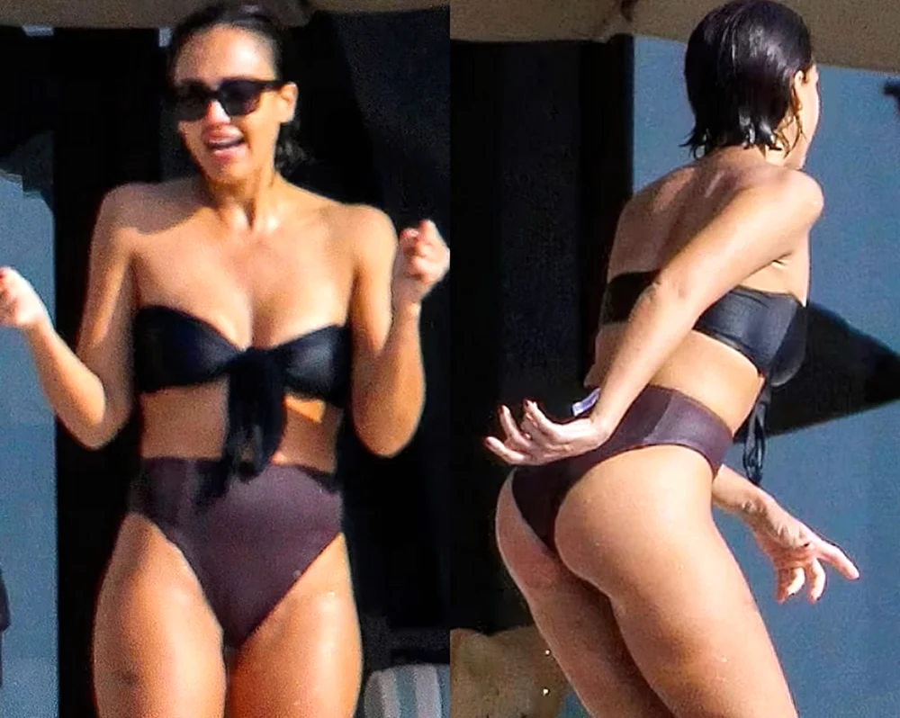 Jessica Alba thong