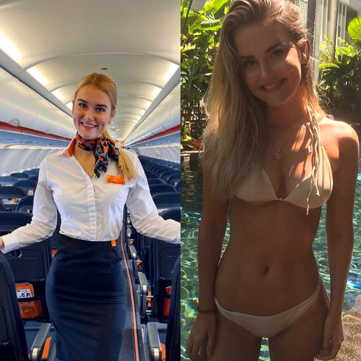 Стюардесса без одежды