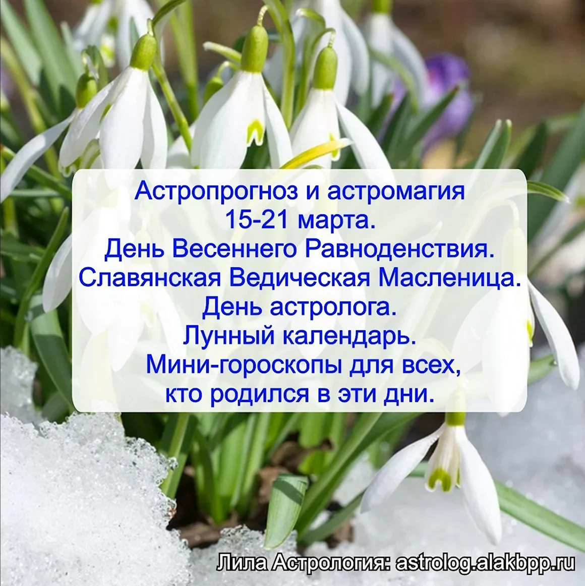 21 Марта день весеннего равноденствия