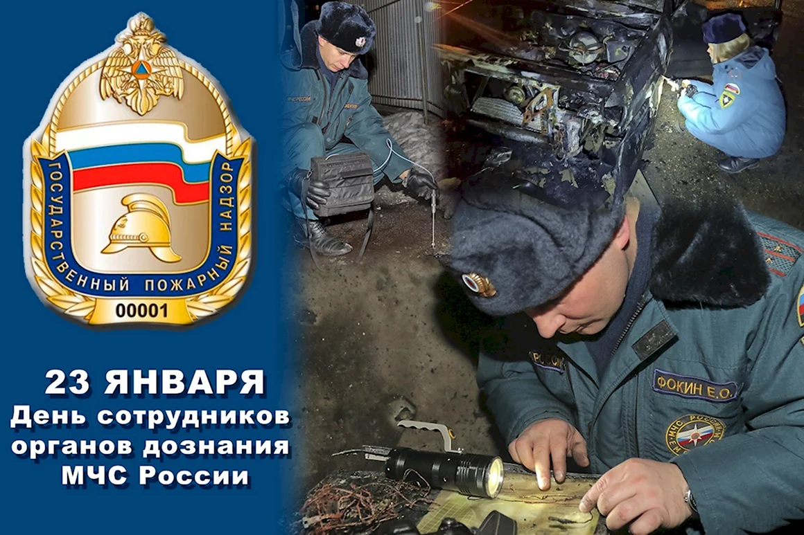 23 Января день сотрудников органов дознания МЧС РФ