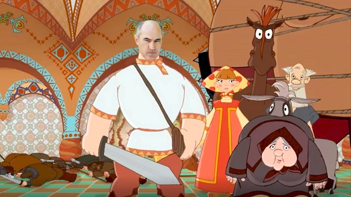 3 Богатыря алёша Попович и Тугарин змей