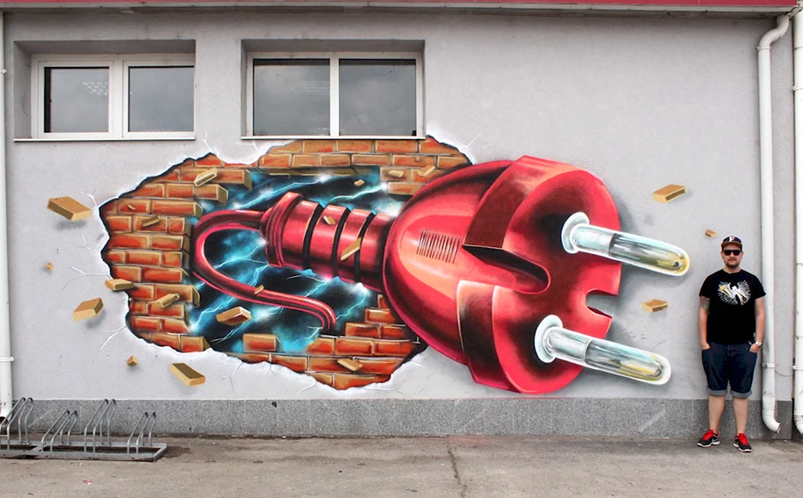 3d стрит-арт Архангельск