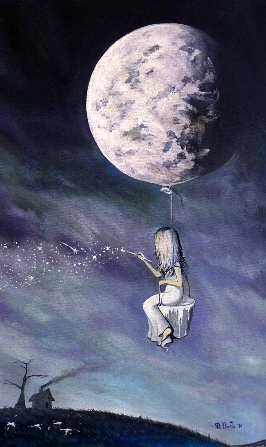 Adrian Borda Луна картины