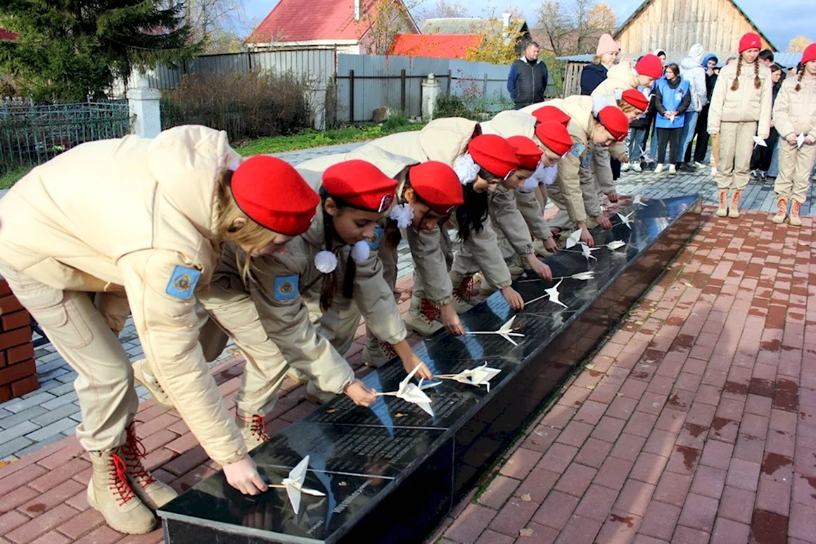 Акция белые Журавли памяти
