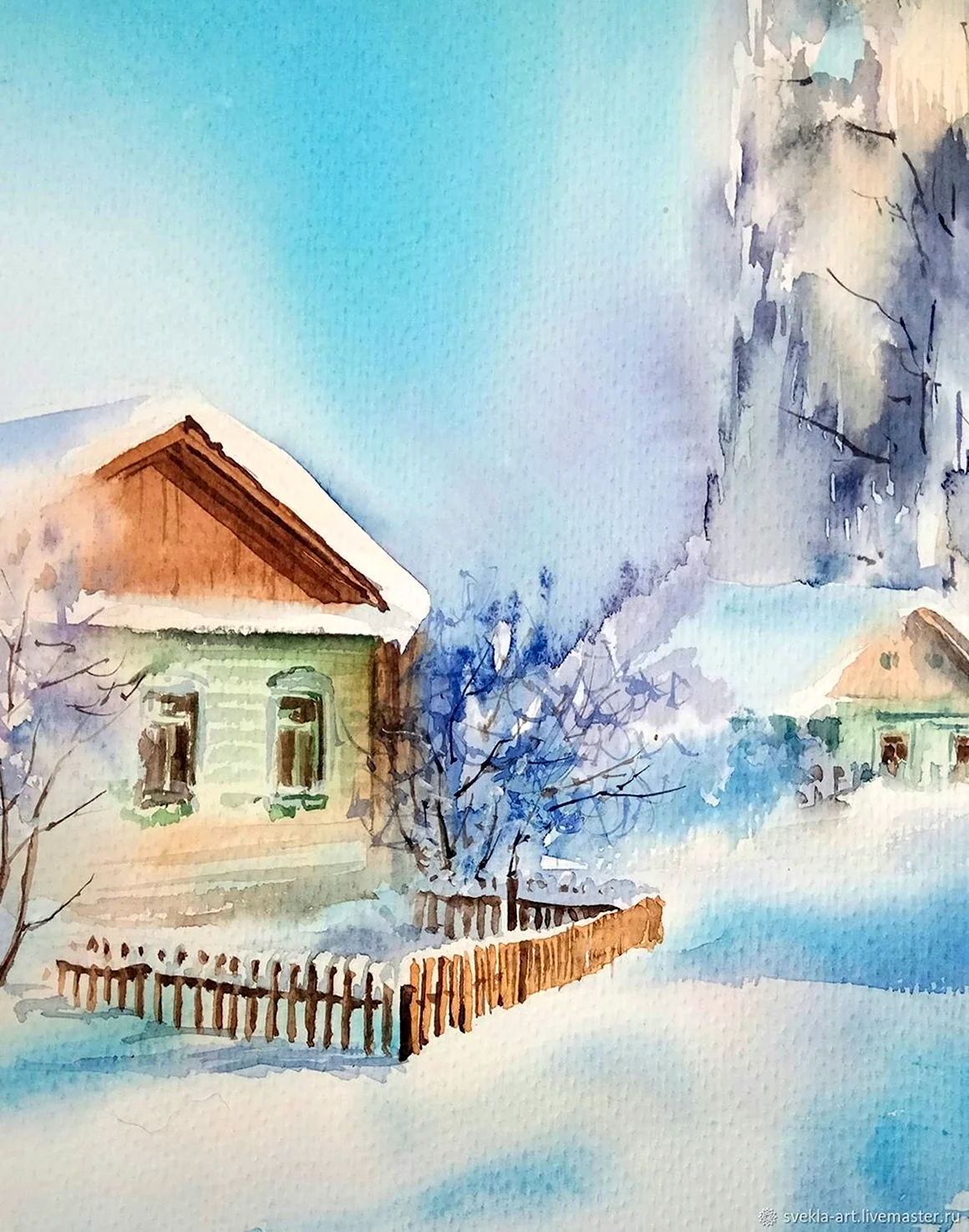 Акварельная зима