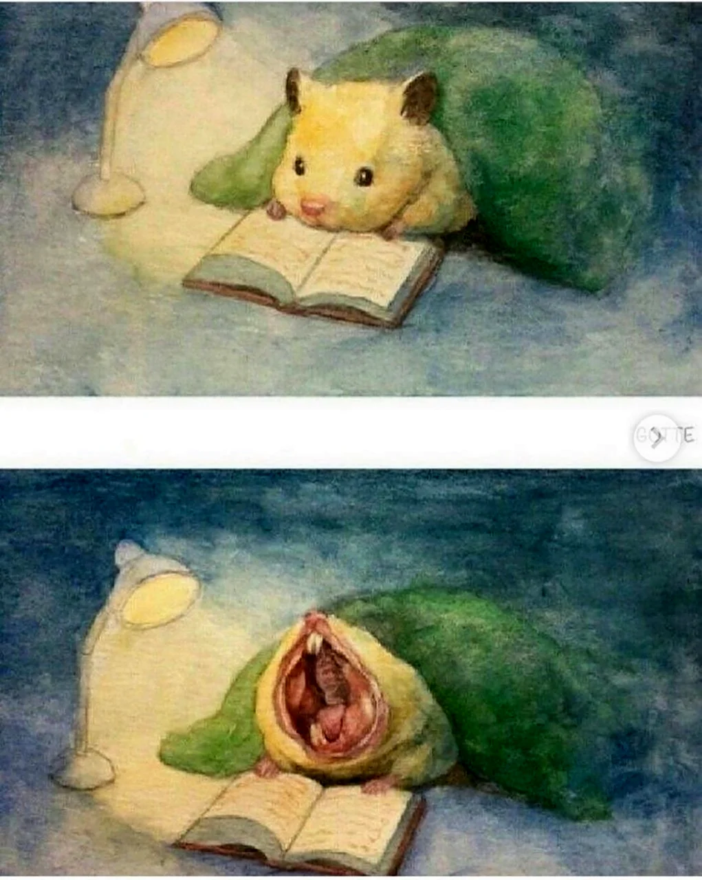 Акварельный хомяк
