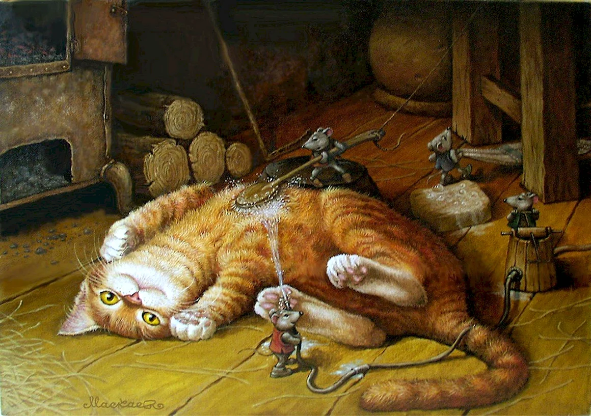 Александр Маскаев художник коты
