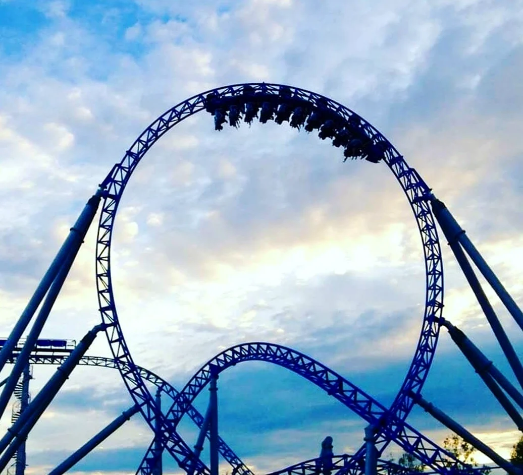 Американские горки Blue Fire в Европа парке