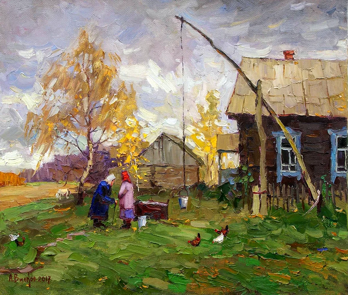 Андрей Токарев деревня живопись