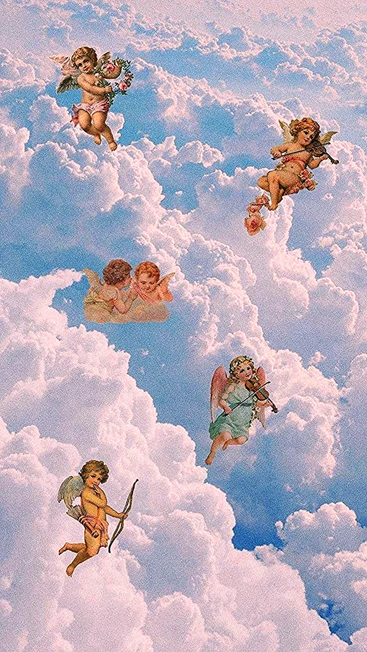 Ангел на облаке