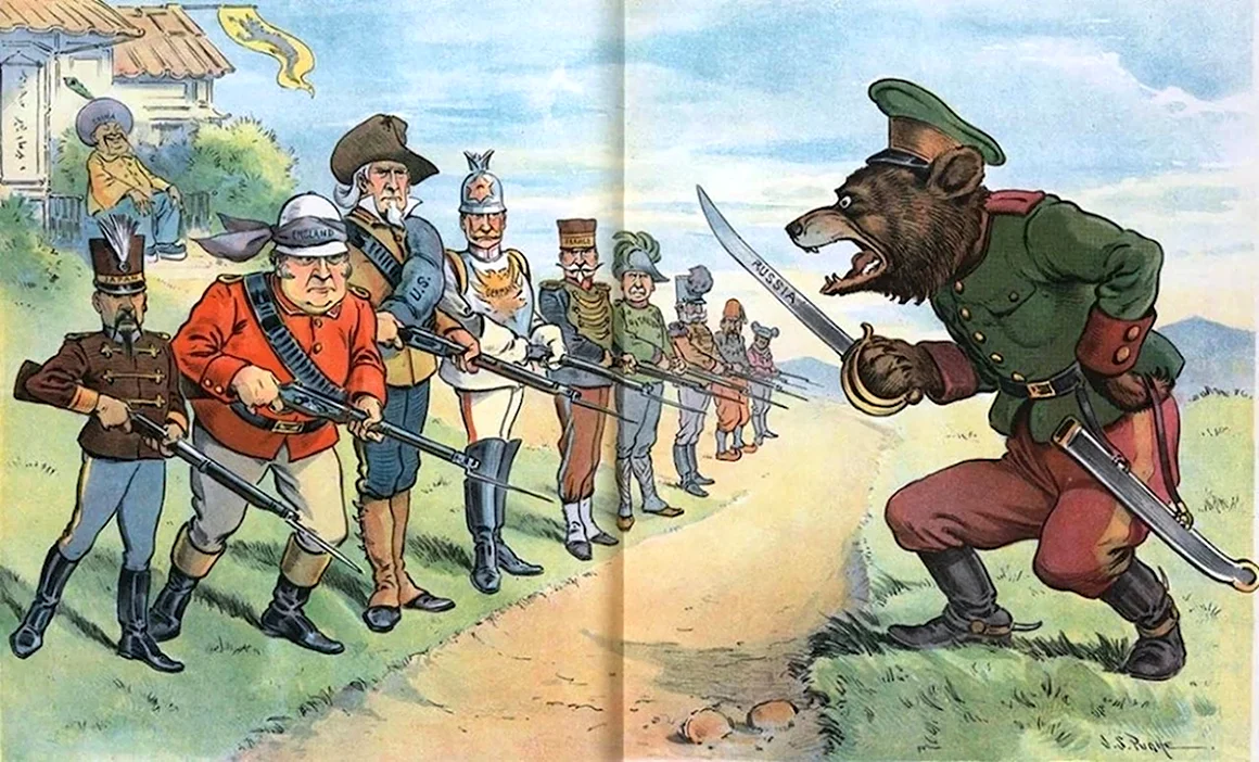 Английские карикатуры на Россию