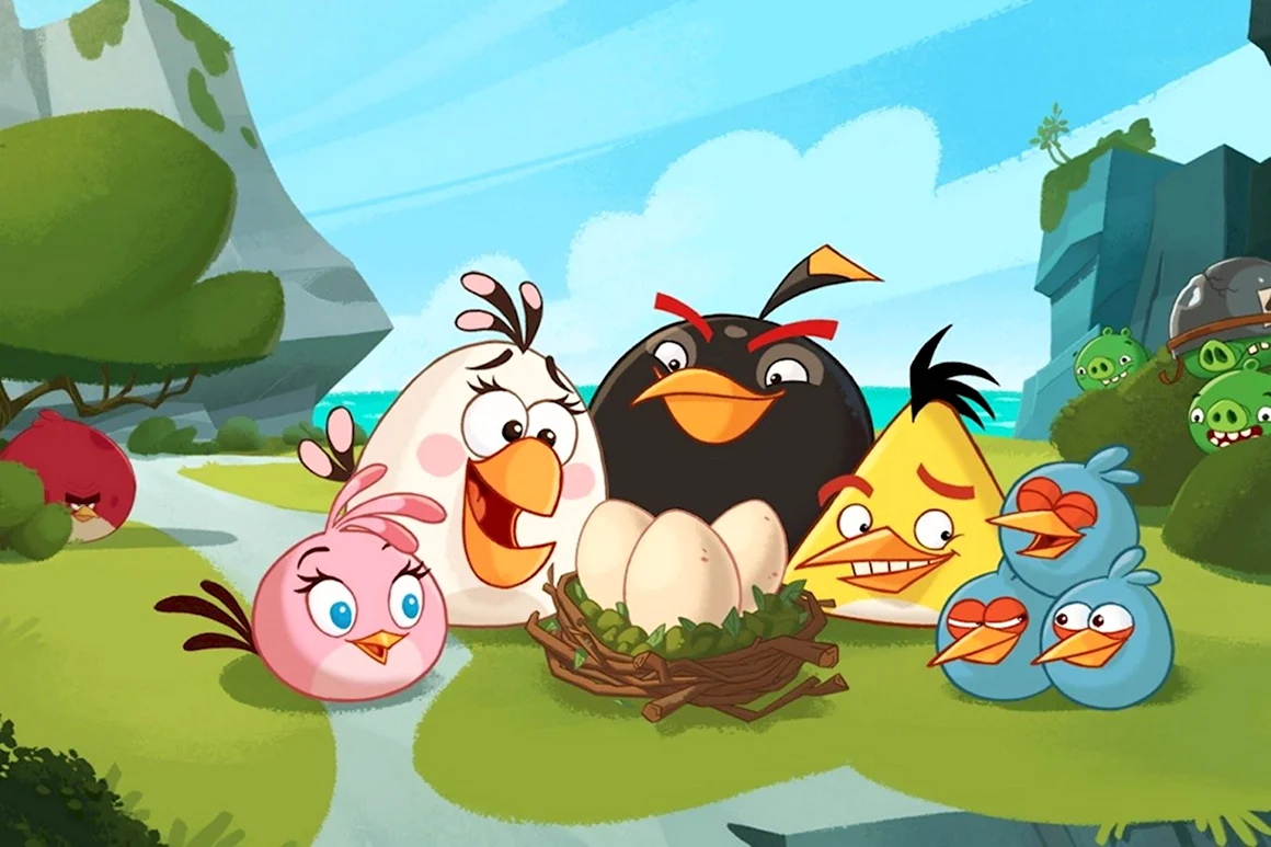 Angry Birds сердитые птички