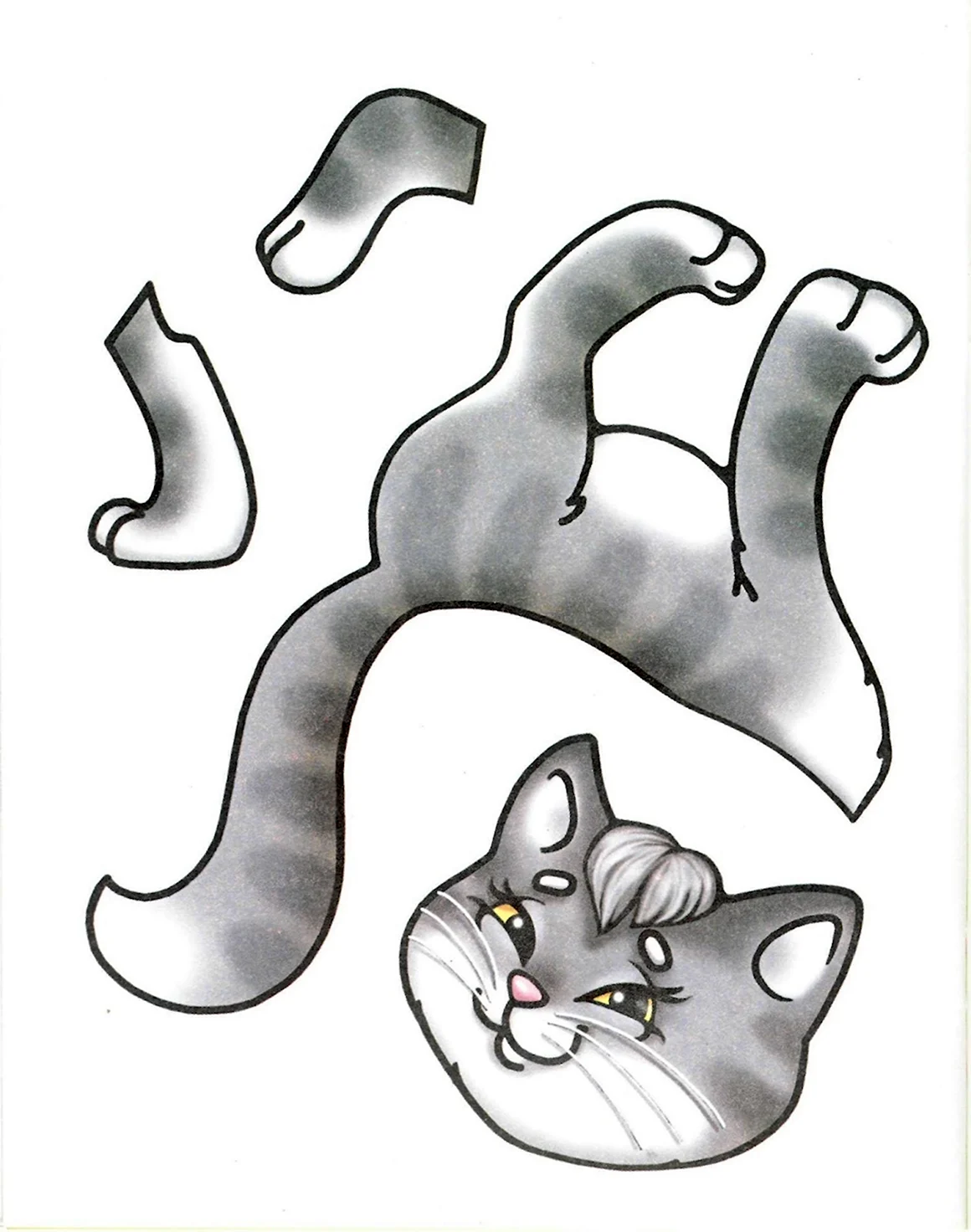 Аппликация котик