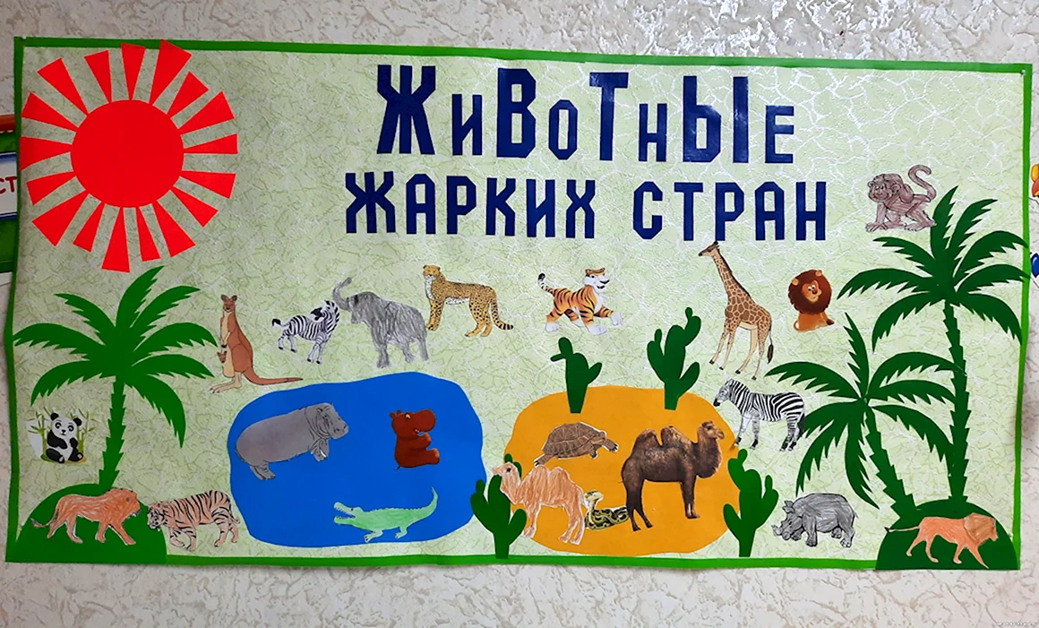Аппликация мир животных