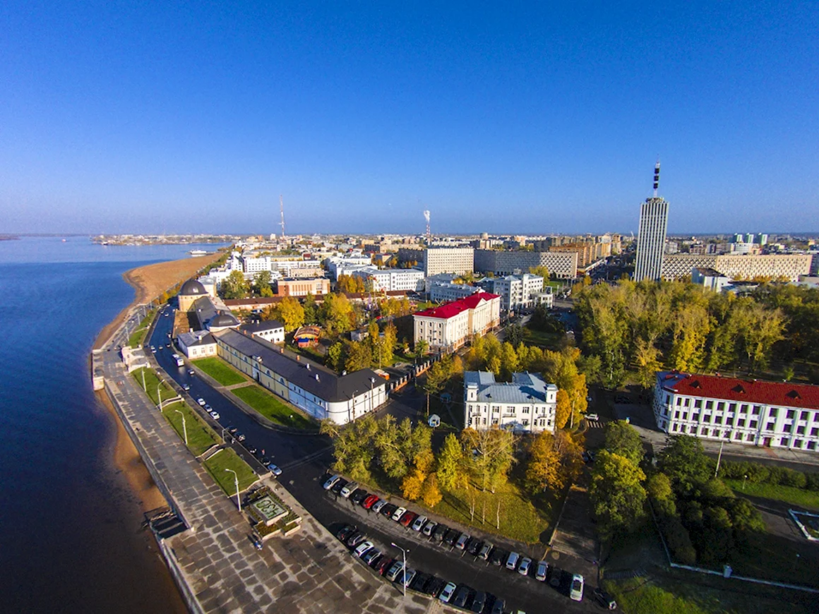Архангельск с высоты птичьего полета