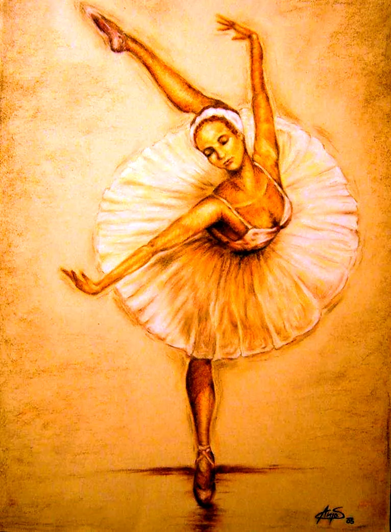 Балерина рисунок