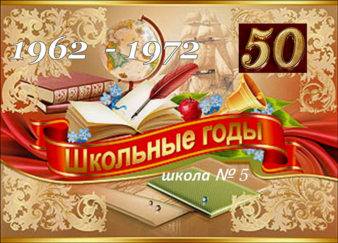 Баннер школьные годы