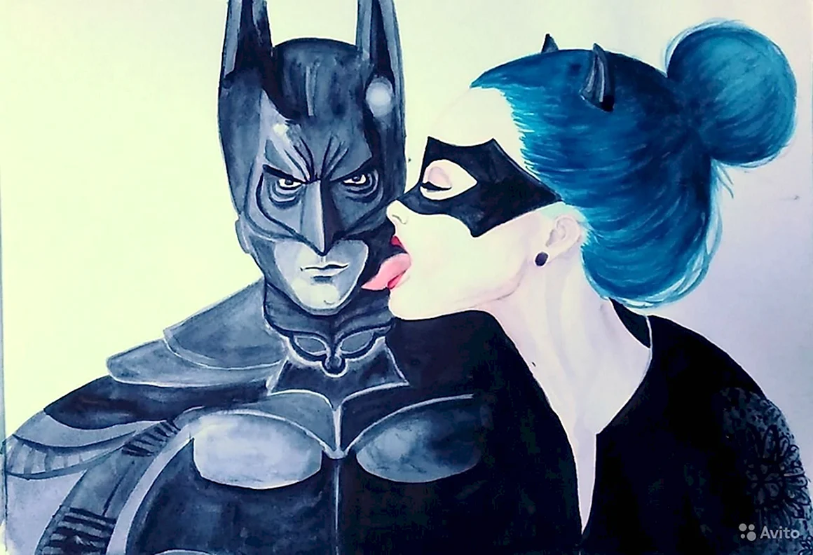 Batman и женщина кошка