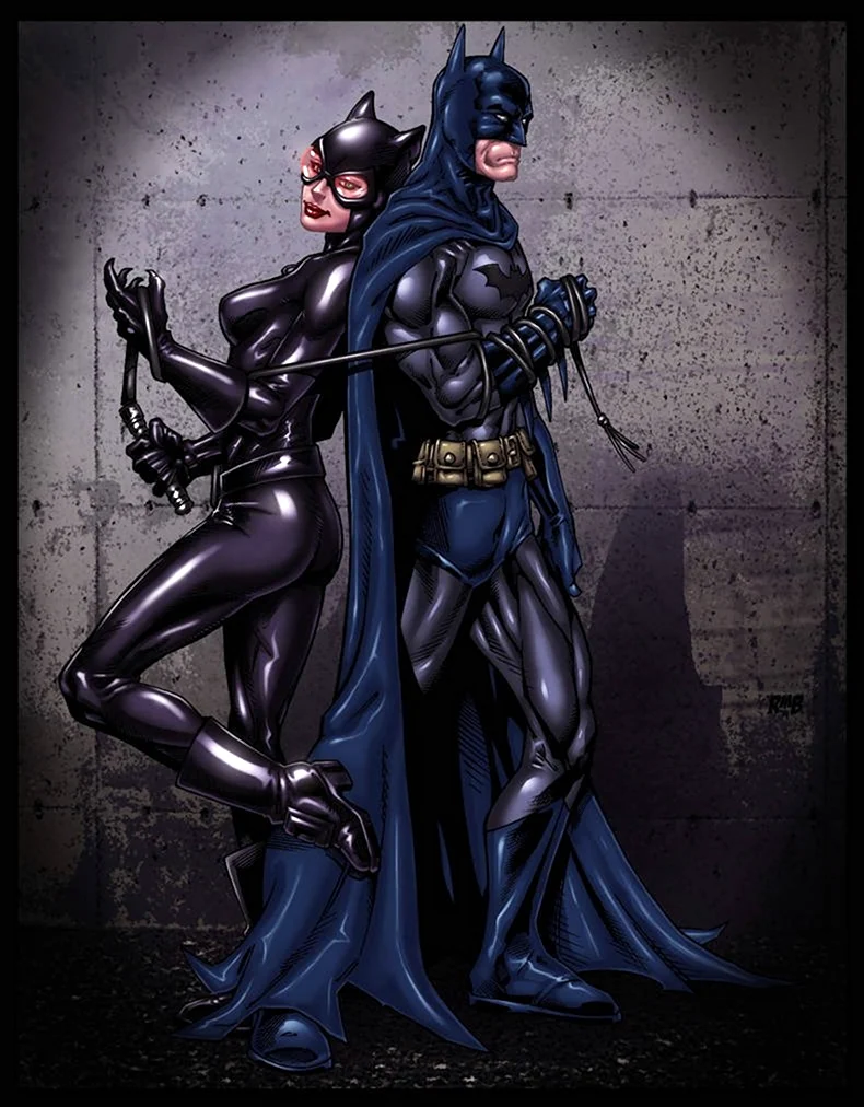 Batman и женщина кошка