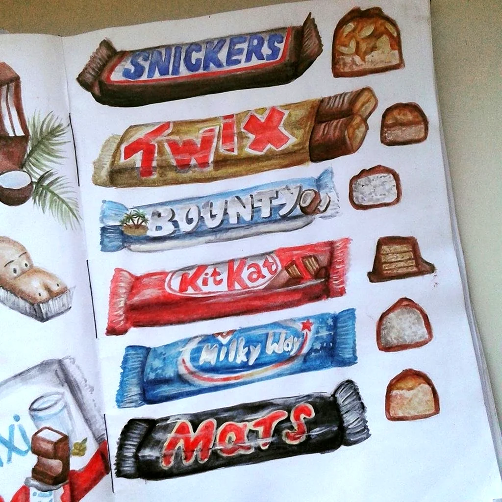 Батончик рисунок