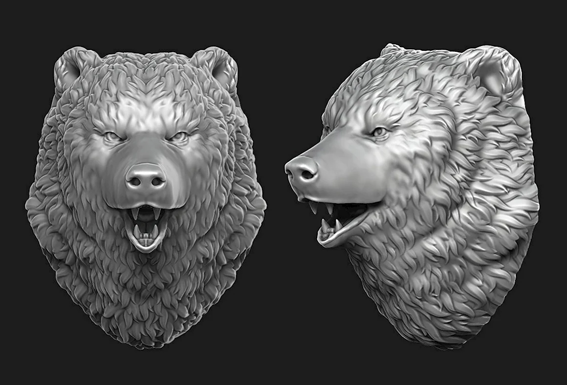 Bear head 3d STL