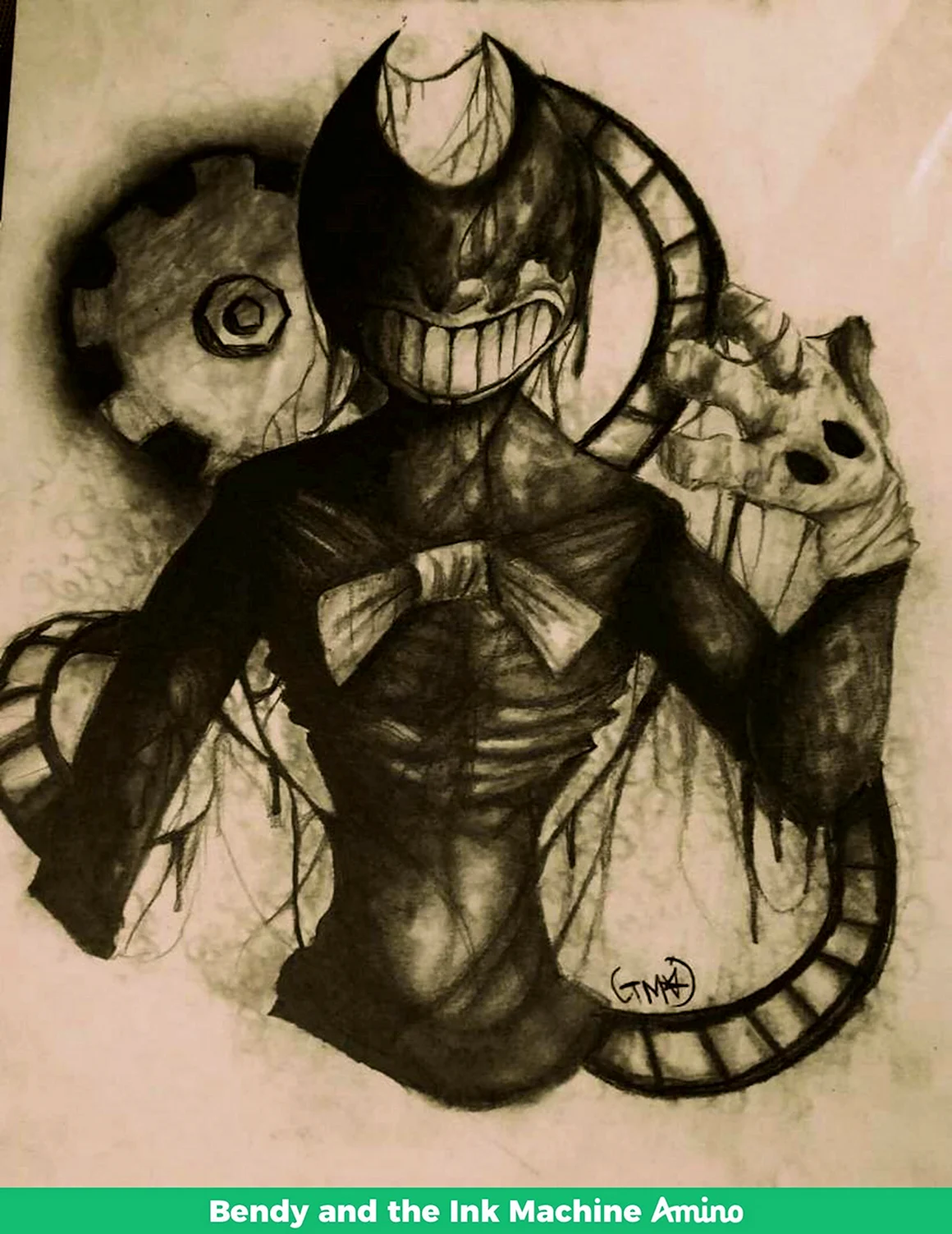 Bendy Ink Machine Art демон