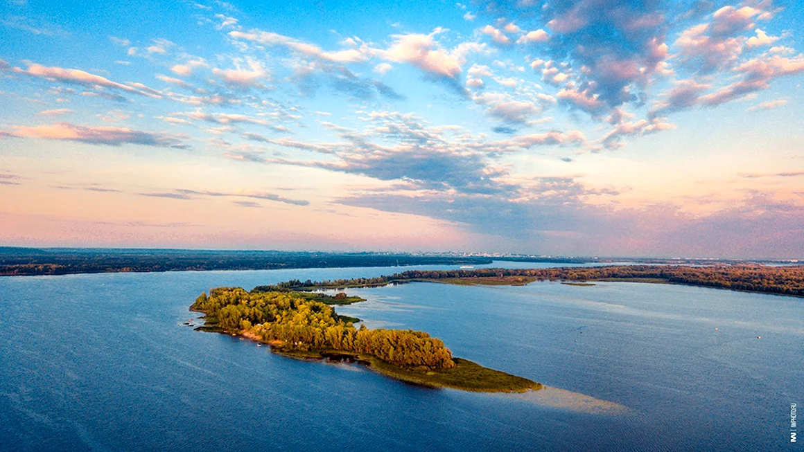 Берег реки Волги Самара