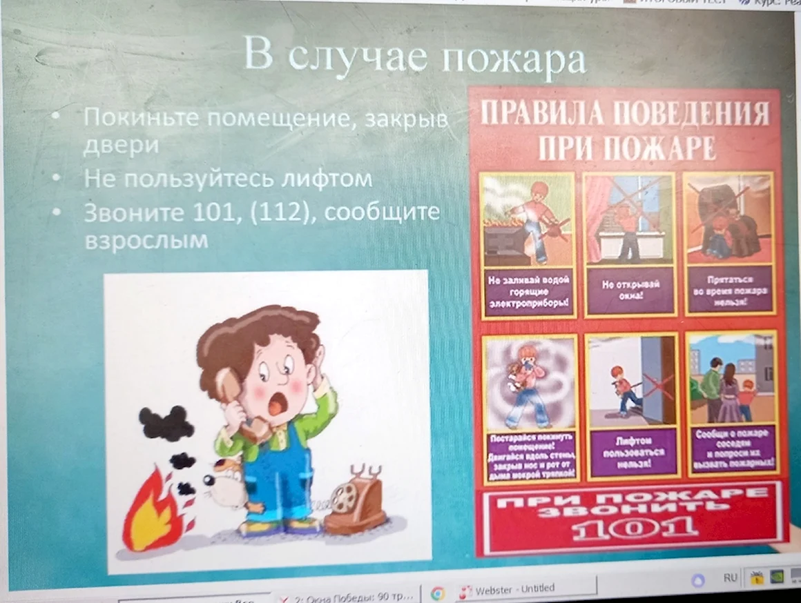 Безопасное поведение в чрезвычайных ситуациях
