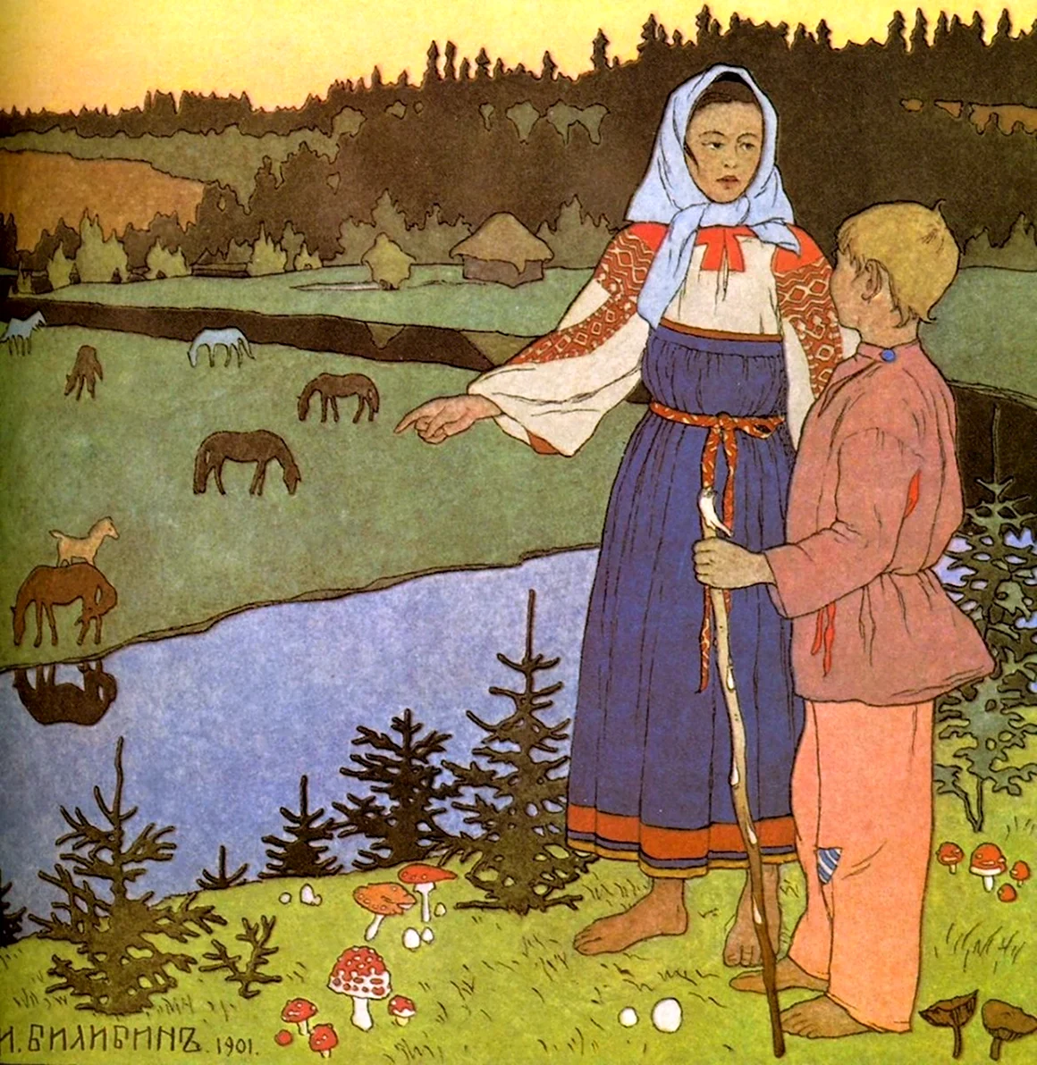 Билибин сестрица Аленушка