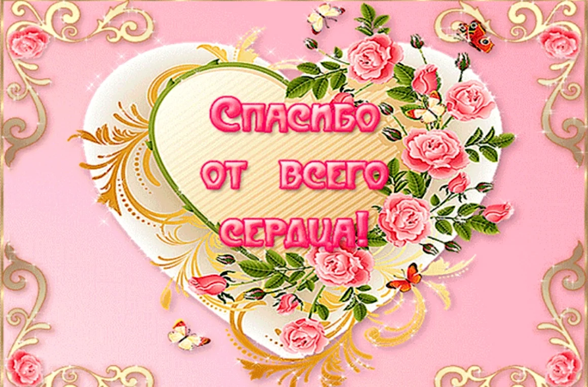 Благодарю от всего сердца