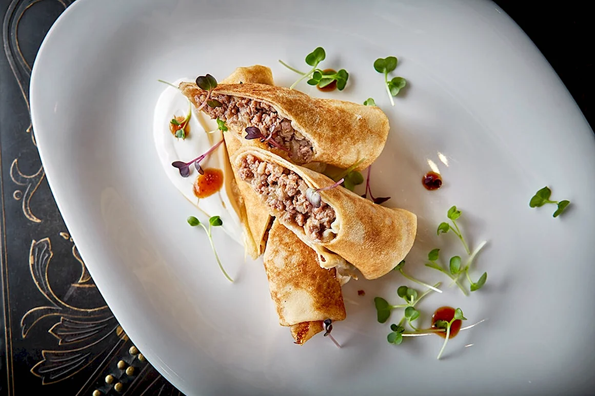 Блинчики с мясом