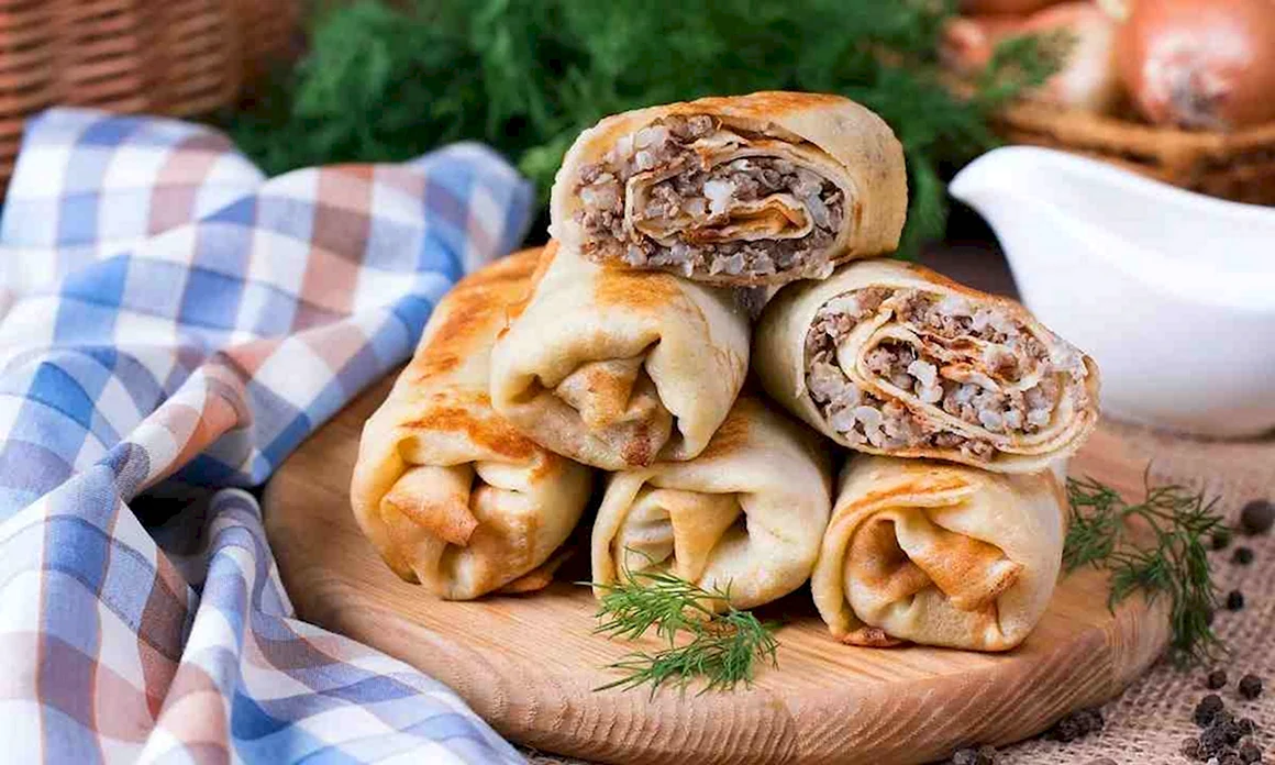 Блинчики с мясом