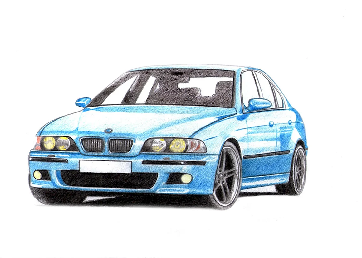 BMW e39 рисунок