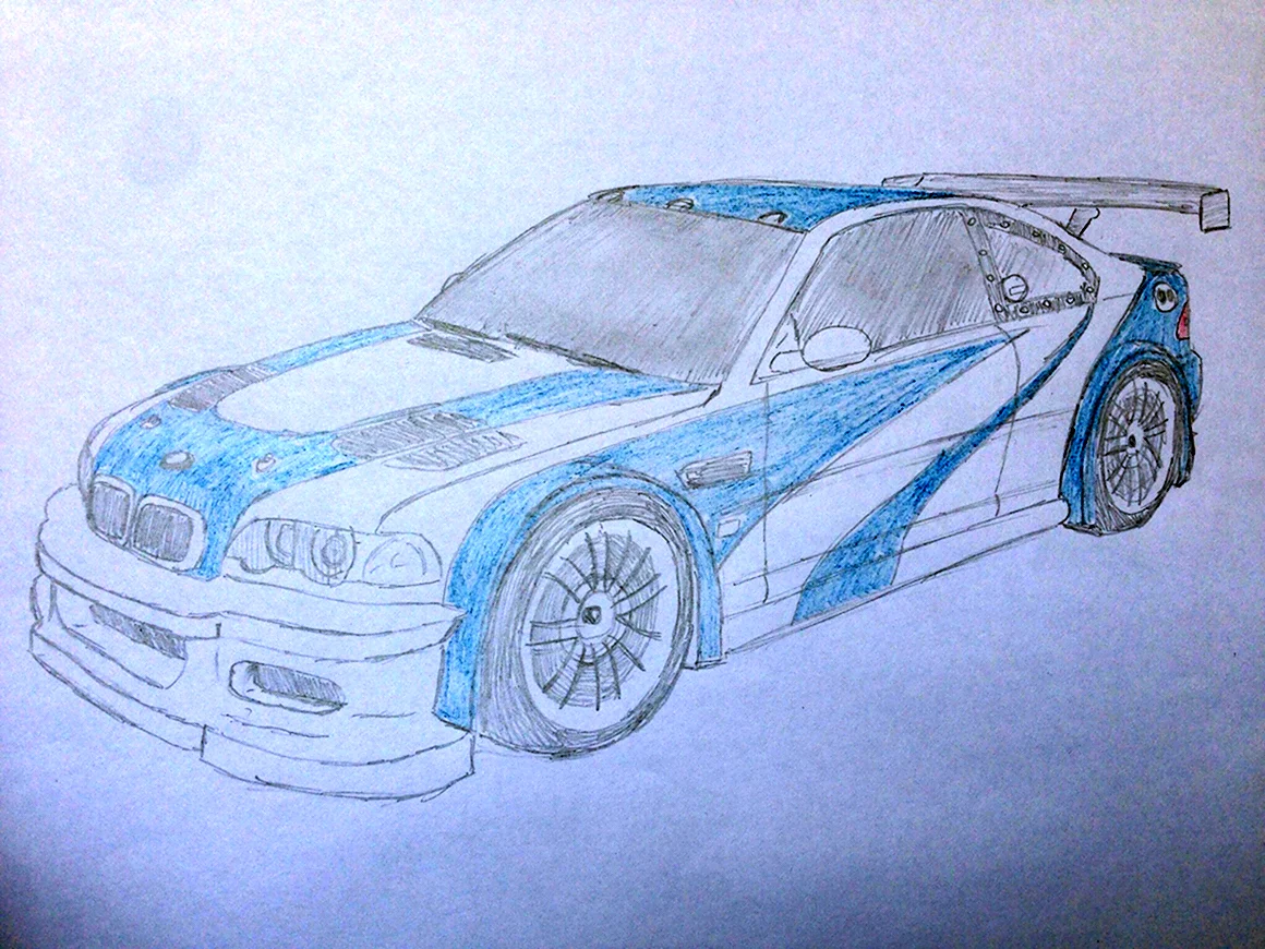 BMW m3 GTR контур