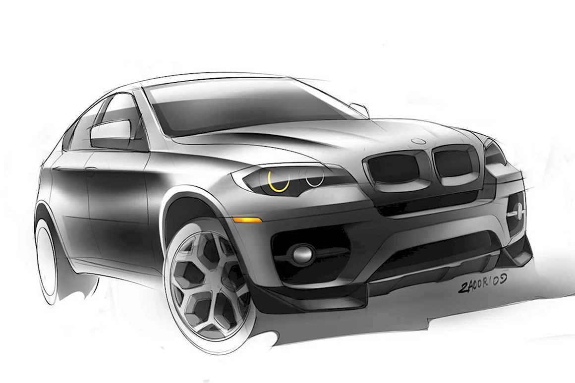 BMW x6 vector