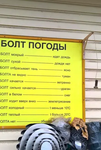 Болт погоды