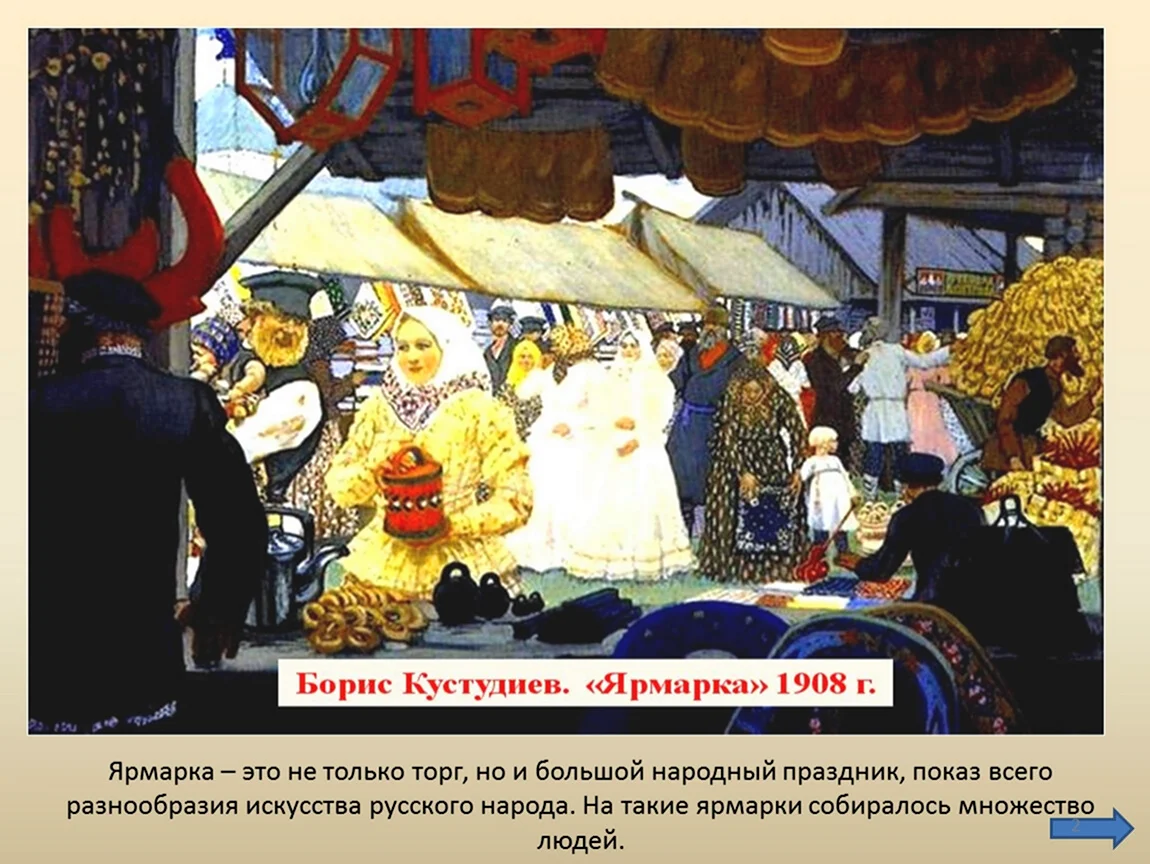 Борис Михайлович Кустодиев ярмарка