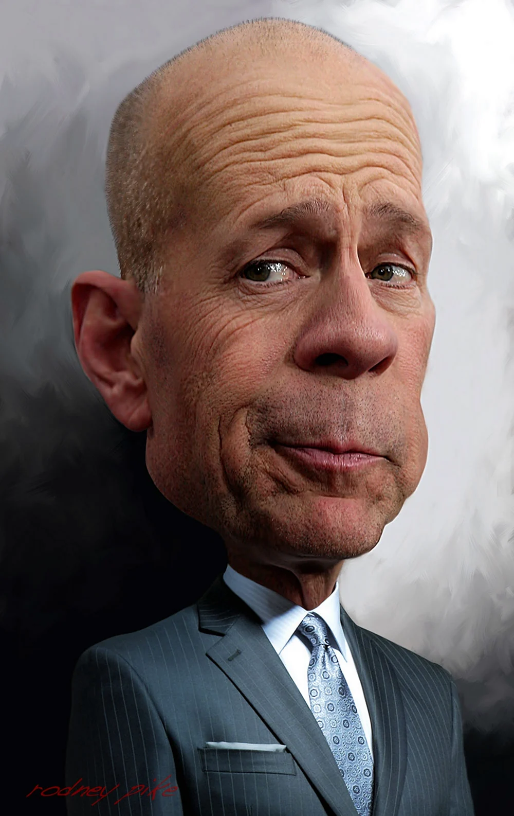 Bruce Willis caricature