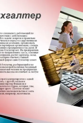 Бухгалтер для презентации